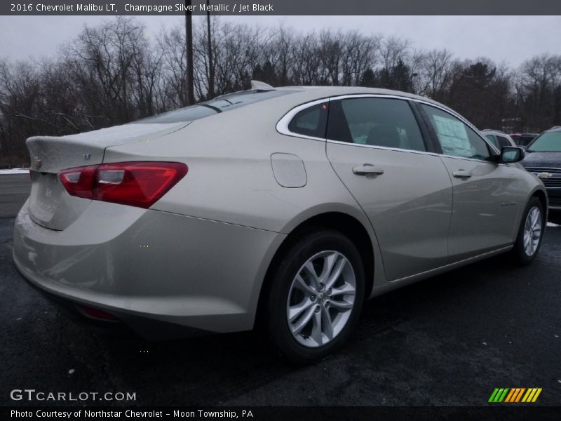 Champagne Silver Metallic / Jet Black 2016 Chevrolet Malibu LT