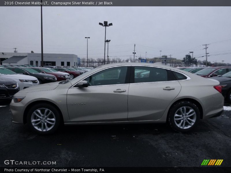 Champagne Silver Metallic / Jet Black 2016 Chevrolet Malibu LT