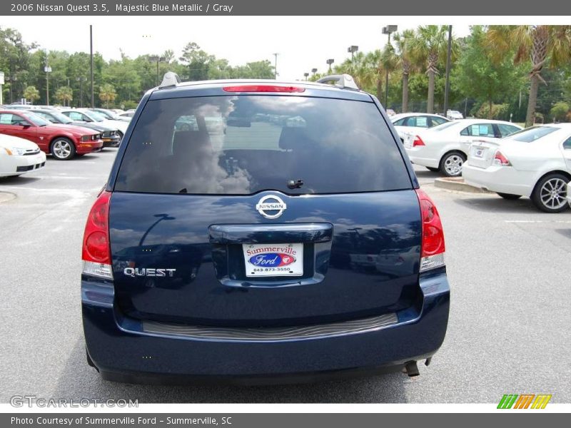 Majestic Blue Metallic / Gray 2006 Nissan Quest 3.5