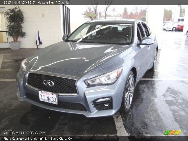 Hagane Blue / Graphite 2015 Infiniti Q50 S 3.7
