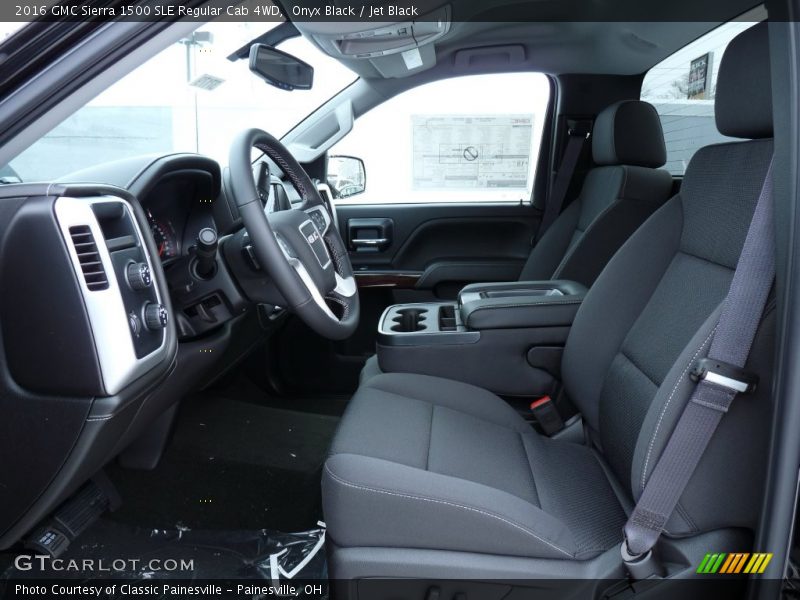  2016 Sierra 1500 SLE Regular Cab 4WD Jet Black Interior