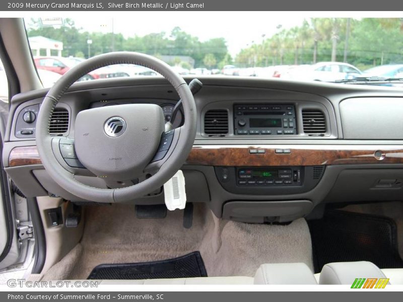 Silver Birch Metallic / Light Camel 2009 Mercury Grand Marquis LS