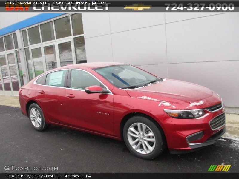 Crystal Red Tintcoat / Jet Black 2016 Chevrolet Malibu LT