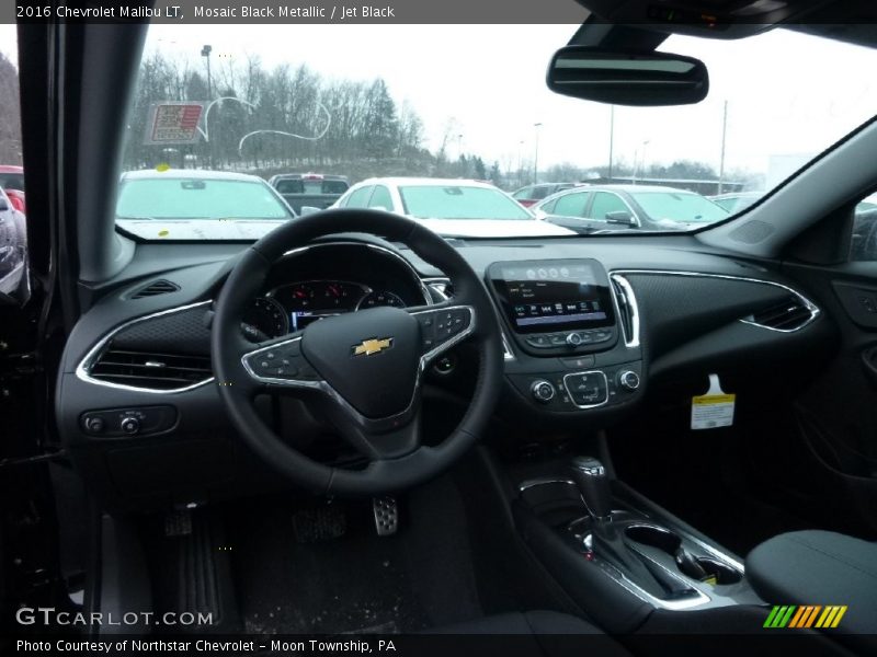 Mosaic Black Metallic / Jet Black 2016 Chevrolet Malibu LT