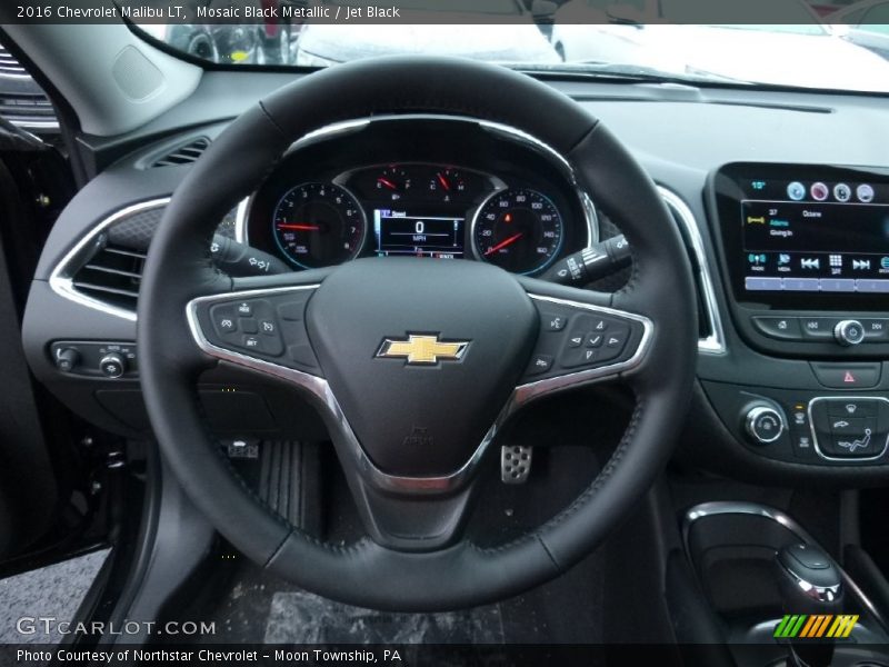 Mosaic Black Metallic / Jet Black 2016 Chevrolet Malibu LT