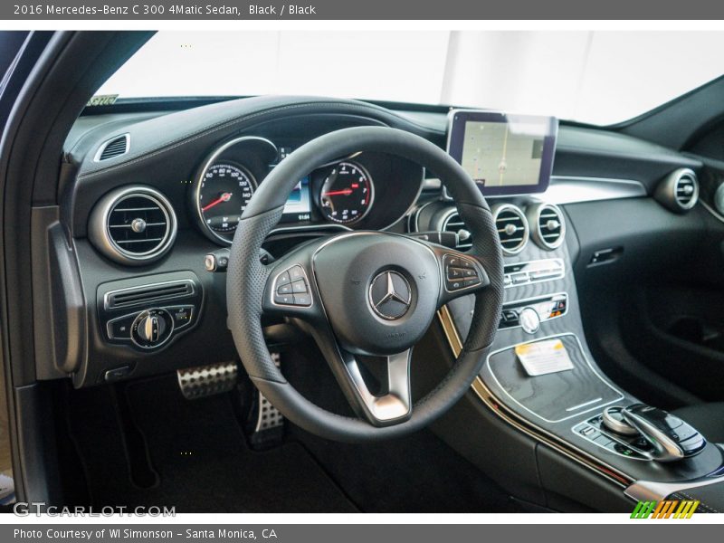 Black / Black 2016 Mercedes-Benz C 300 4Matic Sedan