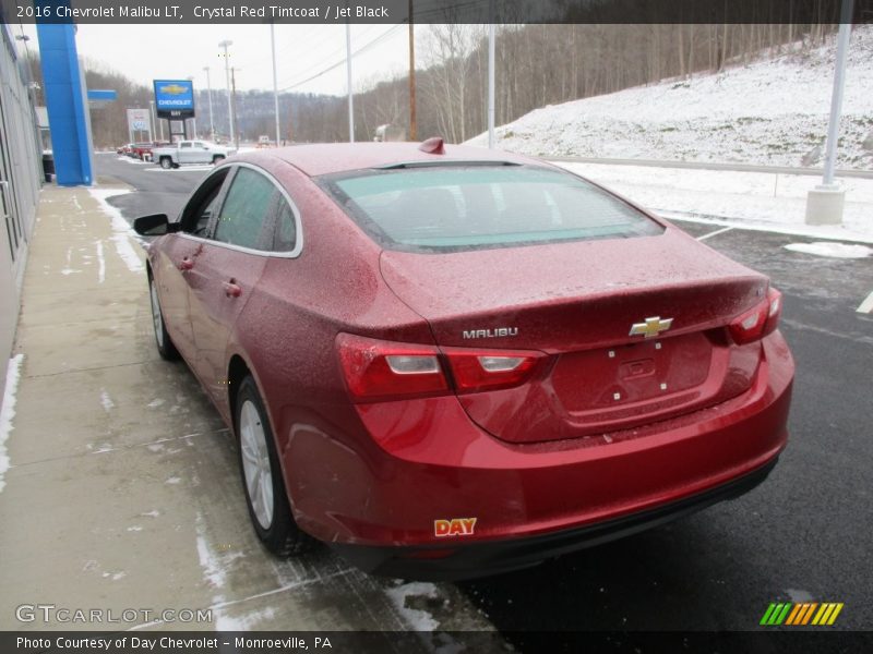 Crystal Red Tintcoat / Jet Black 2016 Chevrolet Malibu LT