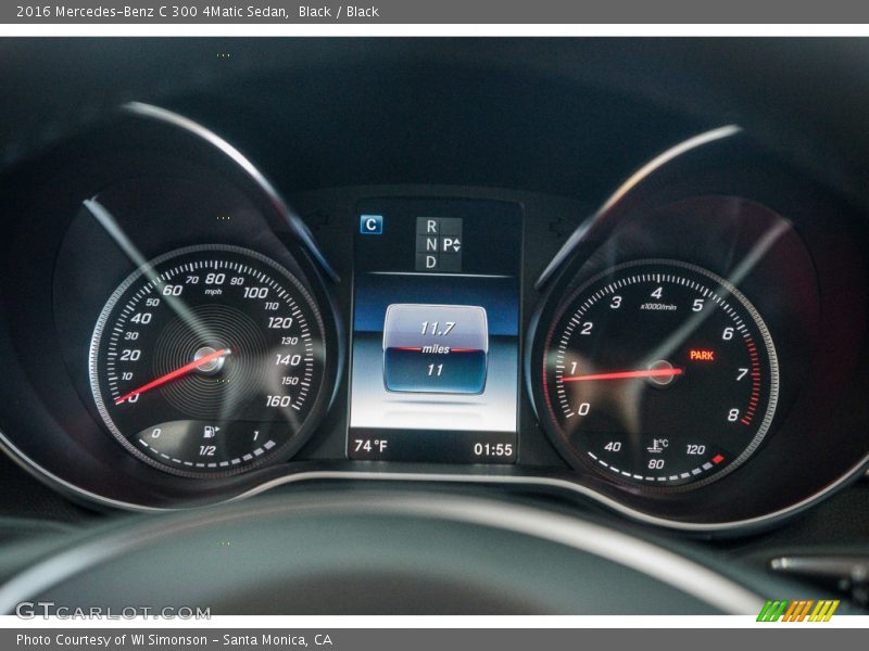 Black / Black 2016 Mercedes-Benz C 300 4Matic Sedan