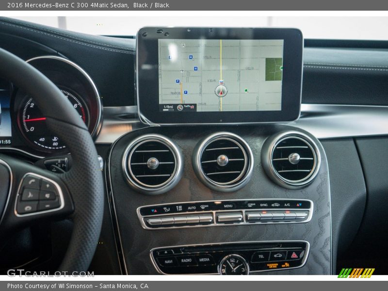 Black / Black 2016 Mercedes-Benz C 300 4Matic Sedan