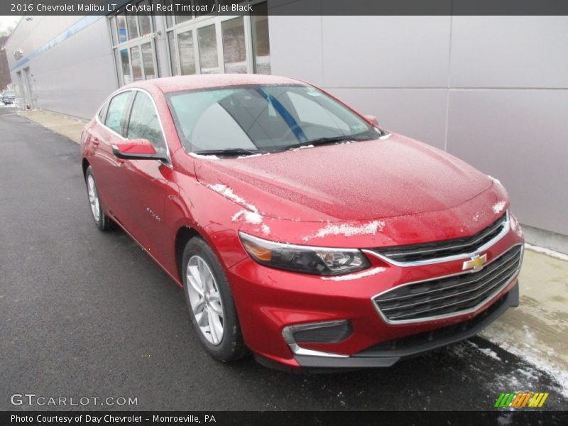 Crystal Red Tintcoat / Jet Black 2016 Chevrolet Malibu LT