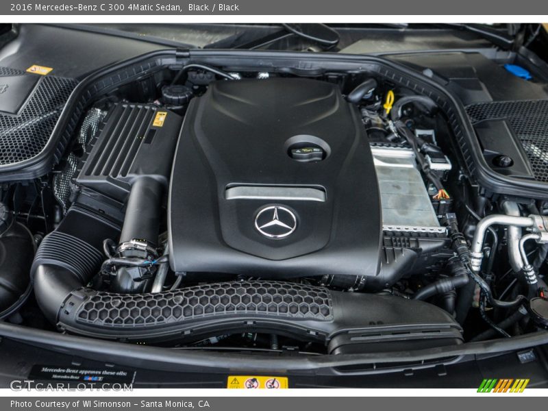 Black / Black 2016 Mercedes-Benz C 300 4Matic Sedan