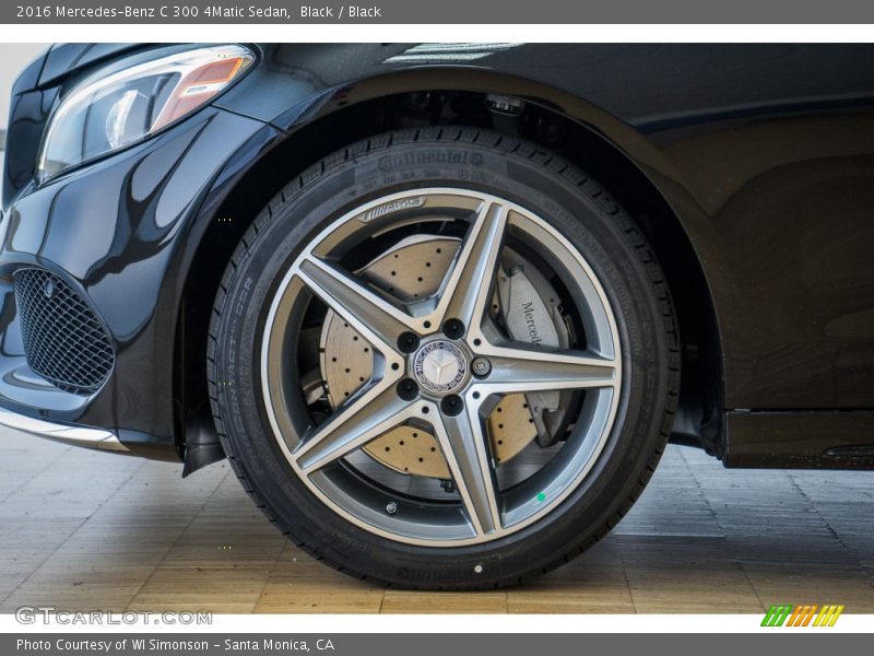Black / Black 2016 Mercedes-Benz C 300 4Matic Sedan