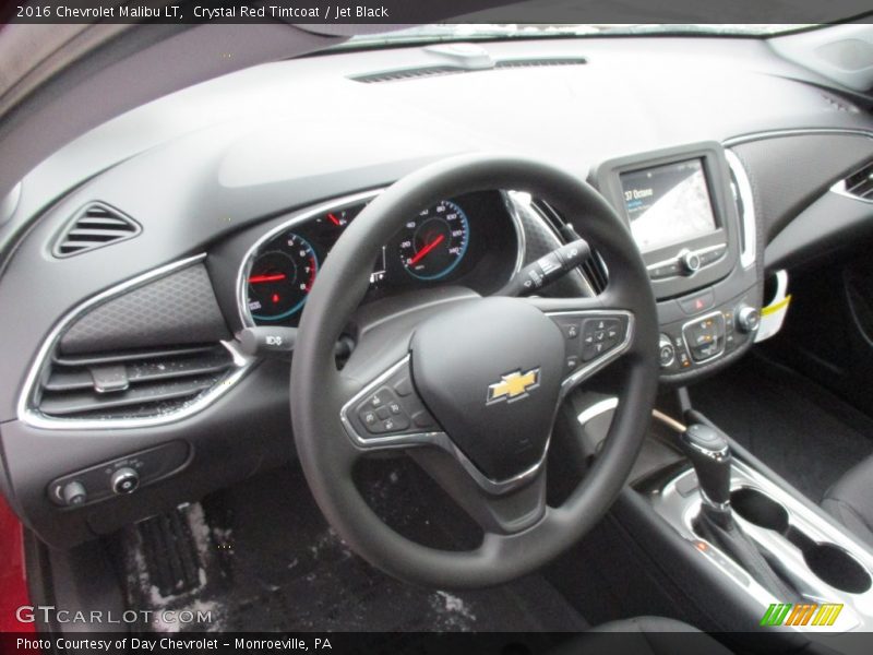 Crystal Red Tintcoat / Jet Black 2016 Chevrolet Malibu LT