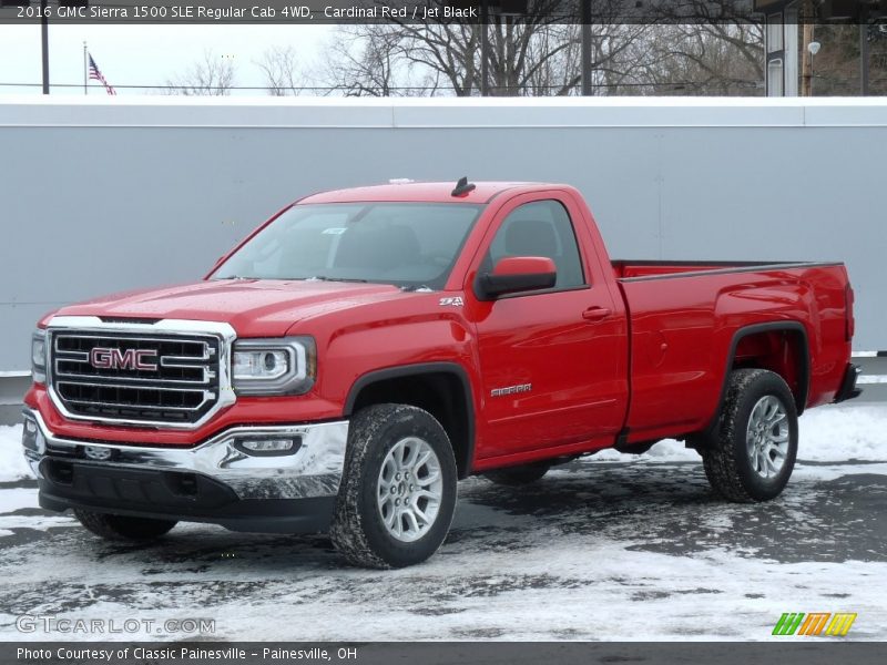 Cardinal Red / Jet Black 2016 GMC Sierra 1500 SLE Regular Cab 4WD
