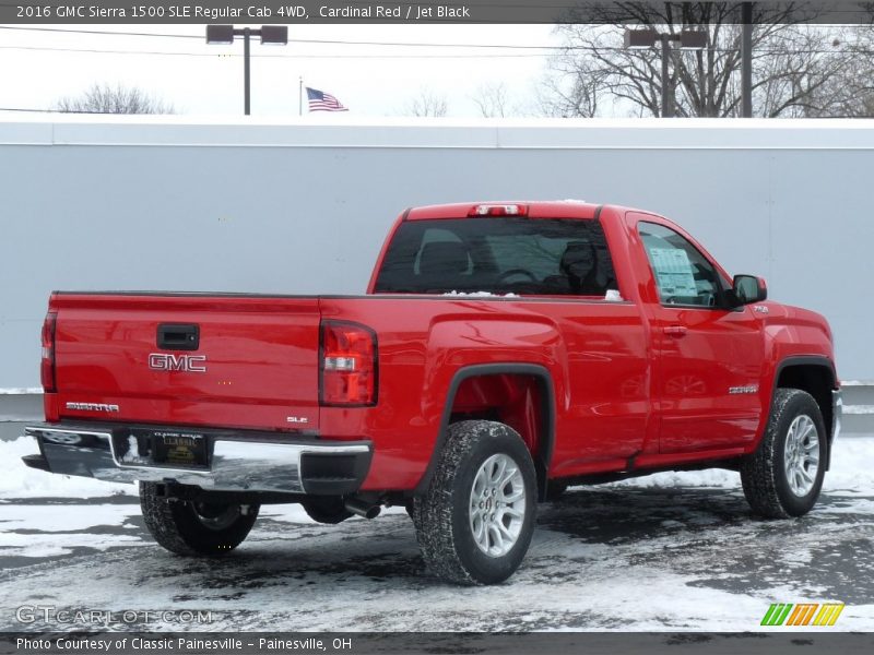 Cardinal Red / Jet Black 2016 GMC Sierra 1500 SLE Regular Cab 4WD