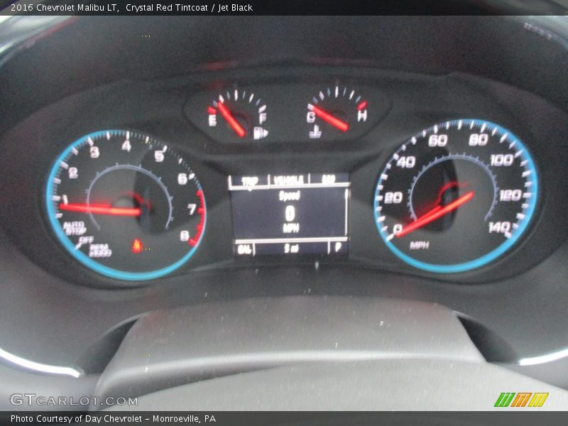 Crystal Red Tintcoat / Jet Black 2016 Chevrolet Malibu LT