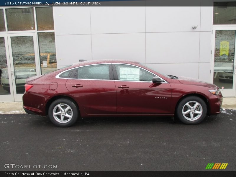 Butte Red Metallic / Jet Black 2016 Chevrolet Malibu LS