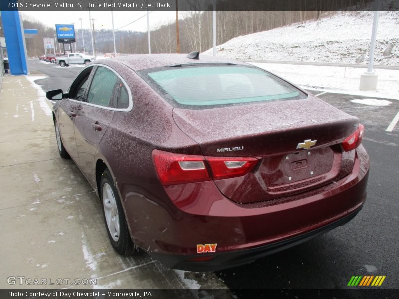 Butte Red Metallic / Jet Black 2016 Chevrolet Malibu LS