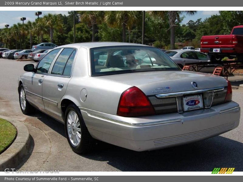 Silver Birch Metallic / Light Camel 2009 Mercury Grand Marquis LS