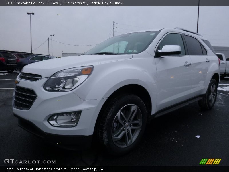 Summit White / Saddle Up/Jet Black 2016 Chevrolet Equinox LTZ AWD