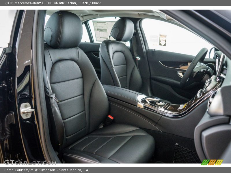 Black / Black 2016 Mercedes-Benz C 300 4Matic Sedan