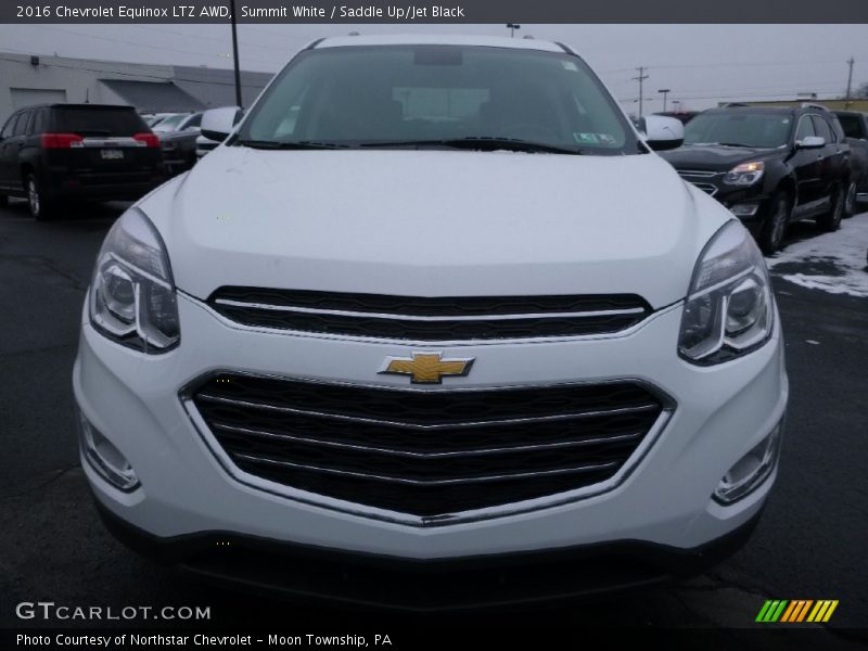 Summit White / Saddle Up/Jet Black 2016 Chevrolet Equinox LTZ AWD