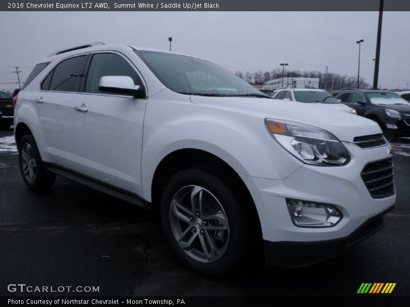 Summit White / Saddle Up/Jet Black 2016 Chevrolet Equinox LTZ AWD