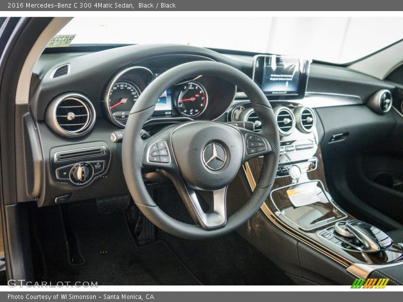 Black / Black 2016 Mercedes-Benz C 300 4Matic Sedan