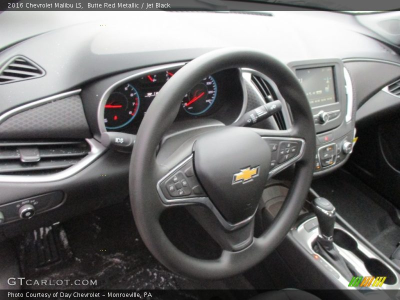 Butte Red Metallic / Jet Black 2016 Chevrolet Malibu LS