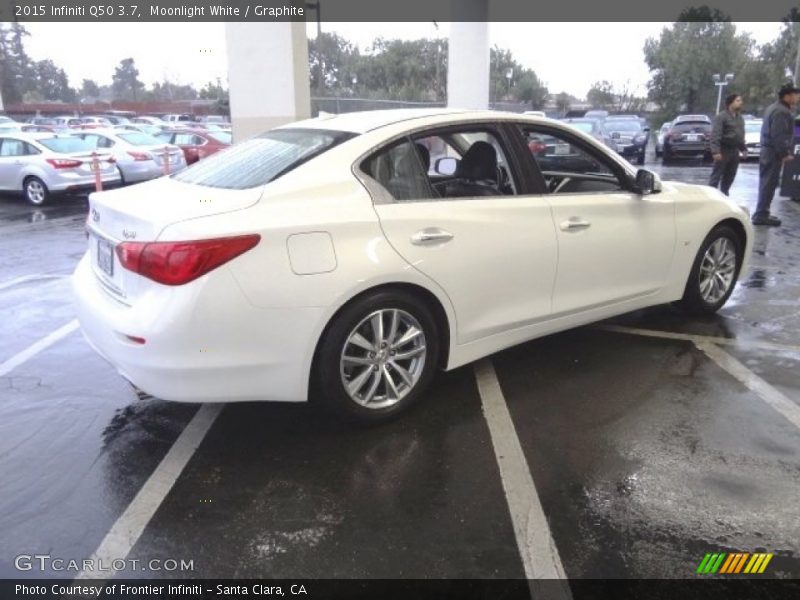 Moonlight White / Graphite 2015 Infiniti Q50 3.7