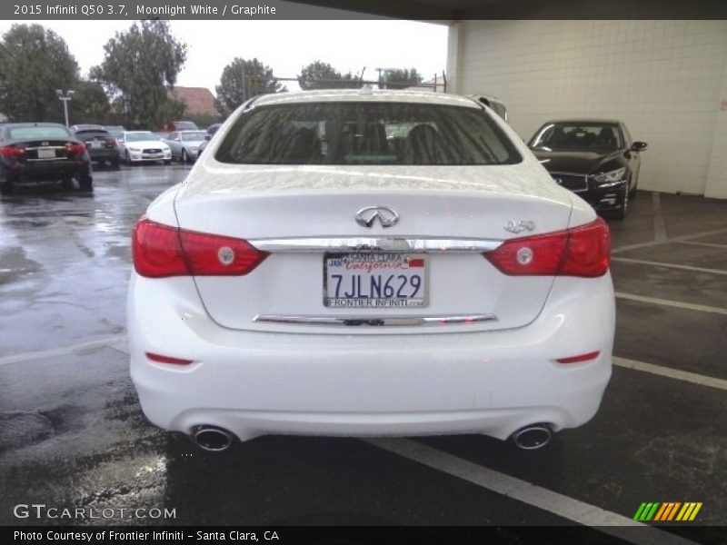 Moonlight White / Graphite 2015 Infiniti Q50 3.7