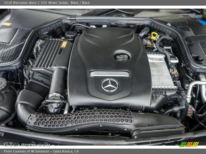Black / Black 2016 Mercedes-Benz C 300 4Matic Sedan