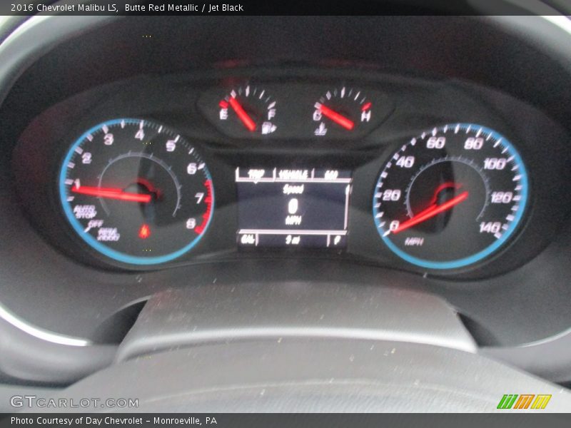 Butte Red Metallic / Jet Black 2016 Chevrolet Malibu LS