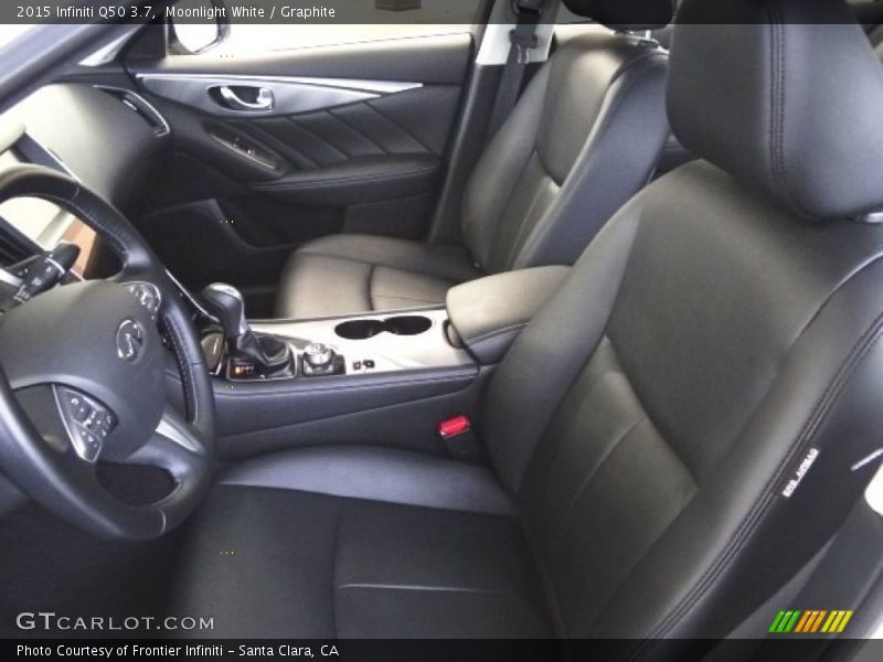 Moonlight White / Graphite 2015 Infiniti Q50 3.7