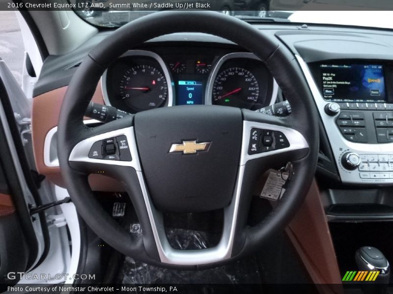 Summit White / Saddle Up/Jet Black 2016 Chevrolet Equinox LTZ AWD