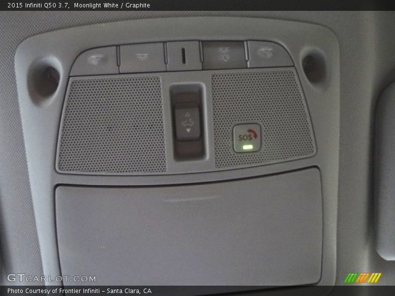 Moonlight White / Graphite 2015 Infiniti Q50 3.7