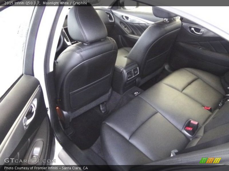 Moonlight White / Graphite 2015 Infiniti Q50 3.7