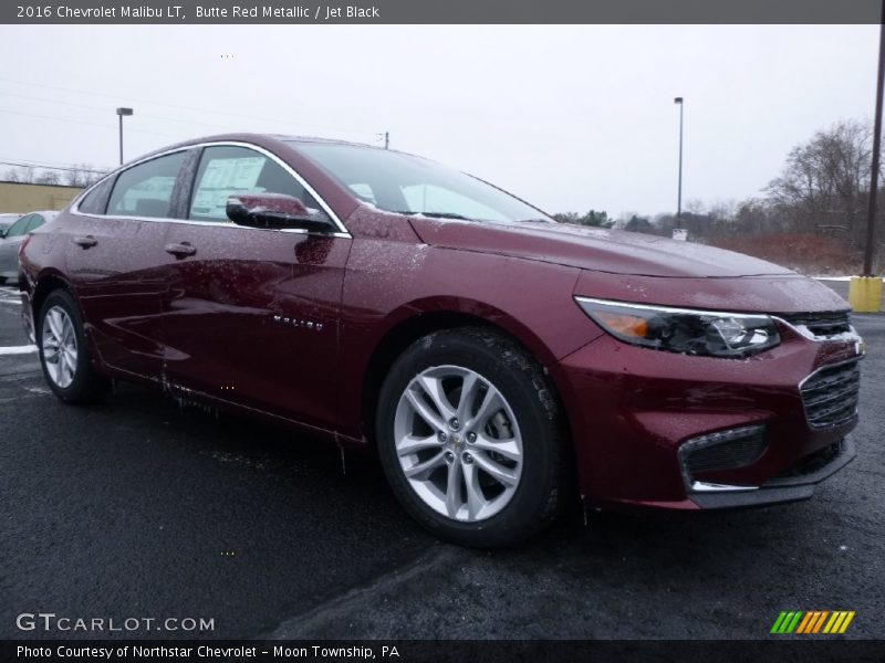 Butte Red Metallic / Jet Black 2016 Chevrolet Malibu LT