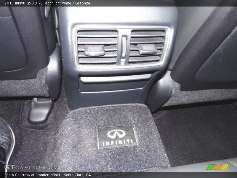 Moonlight White / Graphite 2015 Infiniti Q50 3.7