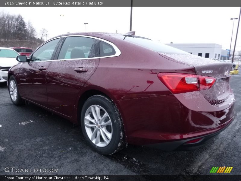 Butte Red Metallic / Jet Black 2016 Chevrolet Malibu LT