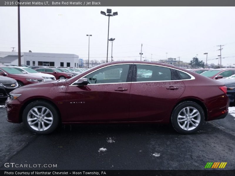 Butte Red Metallic / Jet Black 2016 Chevrolet Malibu LT