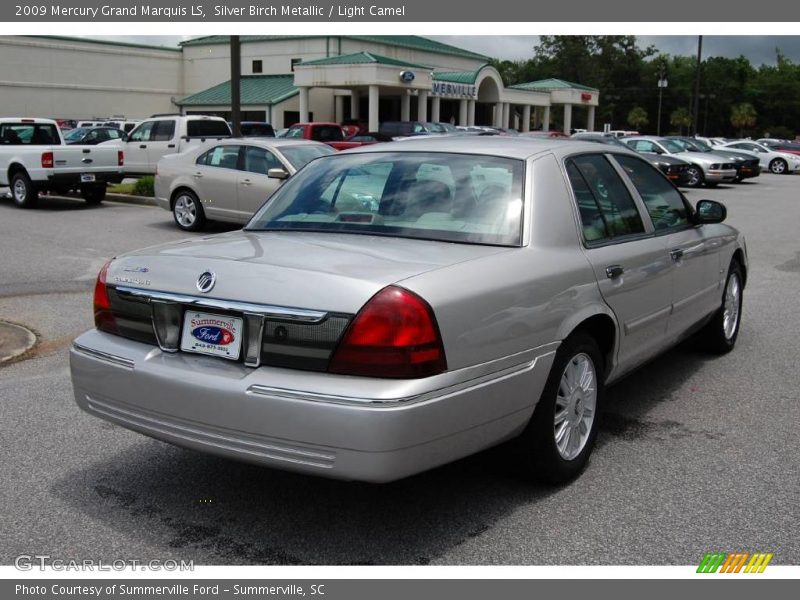 Silver Birch Metallic / Light Camel 2009 Mercury Grand Marquis LS