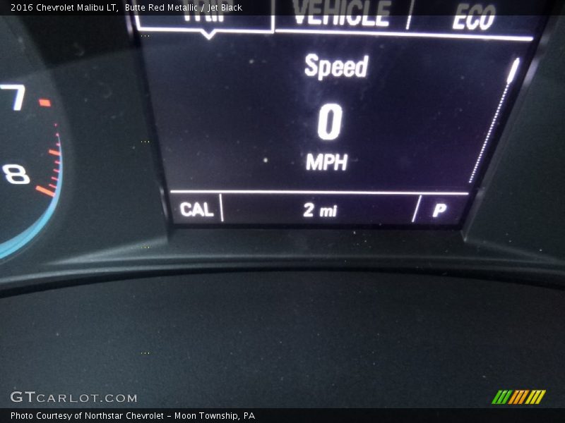 Butte Red Metallic / Jet Black 2016 Chevrolet Malibu LT