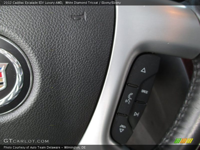 White Diamond Tricoat / Ebony/Ebony 2012 Cadillac Escalade ESV Luxury AWD