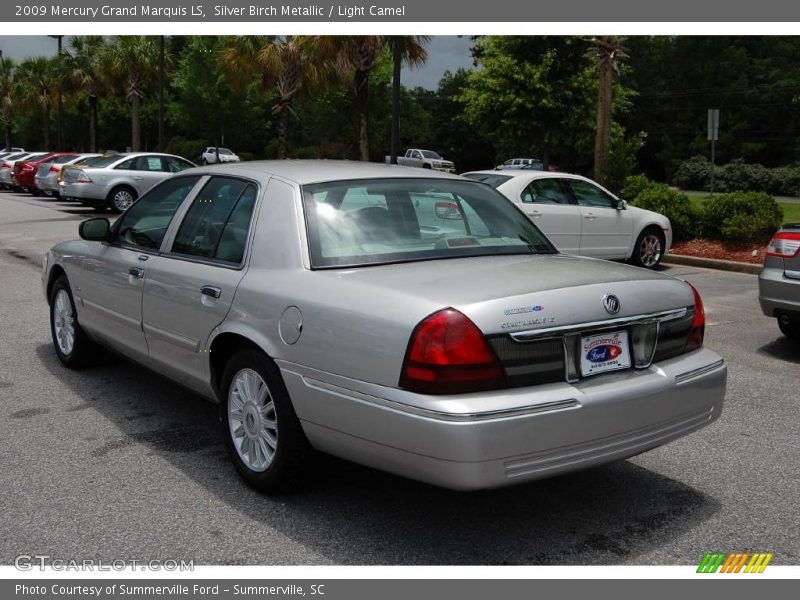 Silver Birch Metallic / Light Camel 2009 Mercury Grand Marquis LS