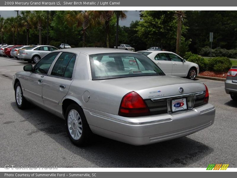 Silver Birch Metallic / Light Camel 2009 Mercury Grand Marquis LS