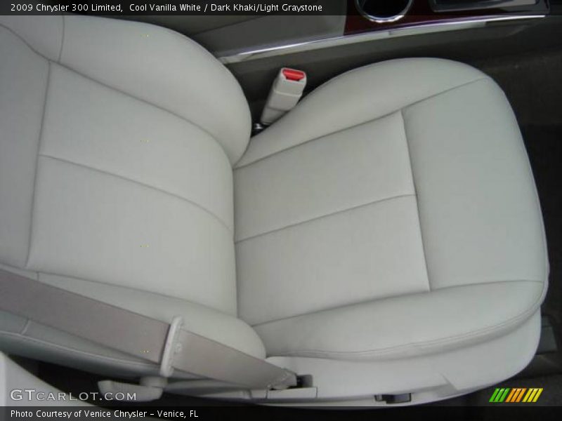 Cool Vanilla White / Dark Khaki/Light Graystone 2009 Chrysler 300 Limited