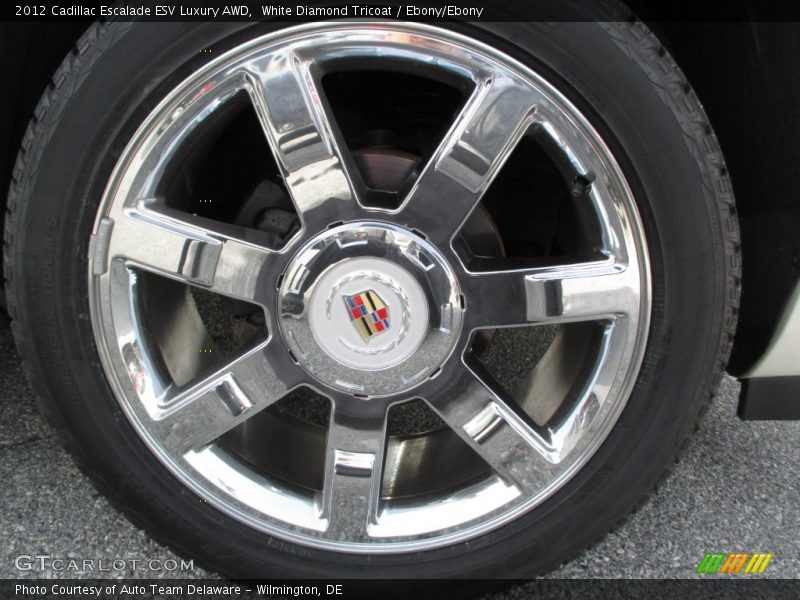 White Diamond Tricoat / Ebony/Ebony 2012 Cadillac Escalade ESV Luxury AWD