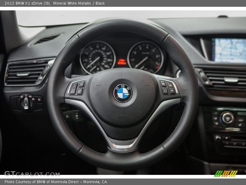 Mineral White Metallic / Black 2013 BMW X1 sDrive 28i