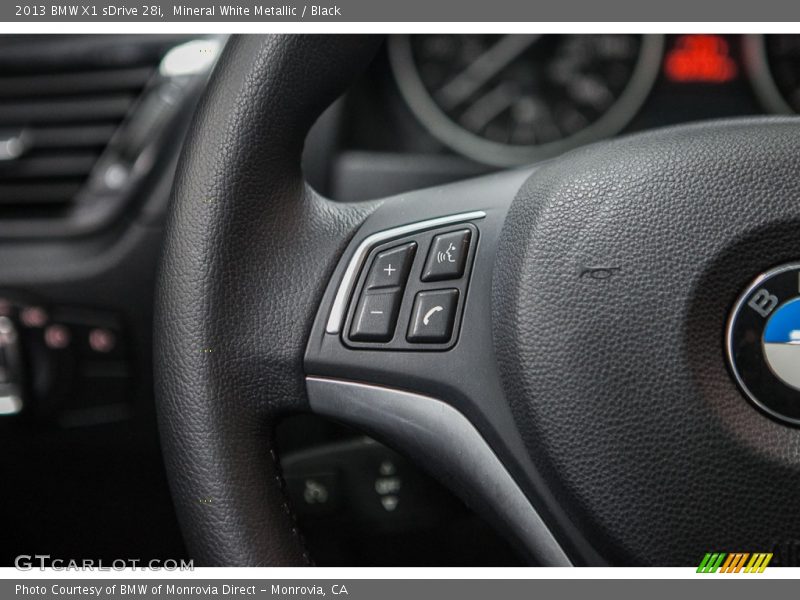 Mineral White Metallic / Black 2013 BMW X1 sDrive 28i